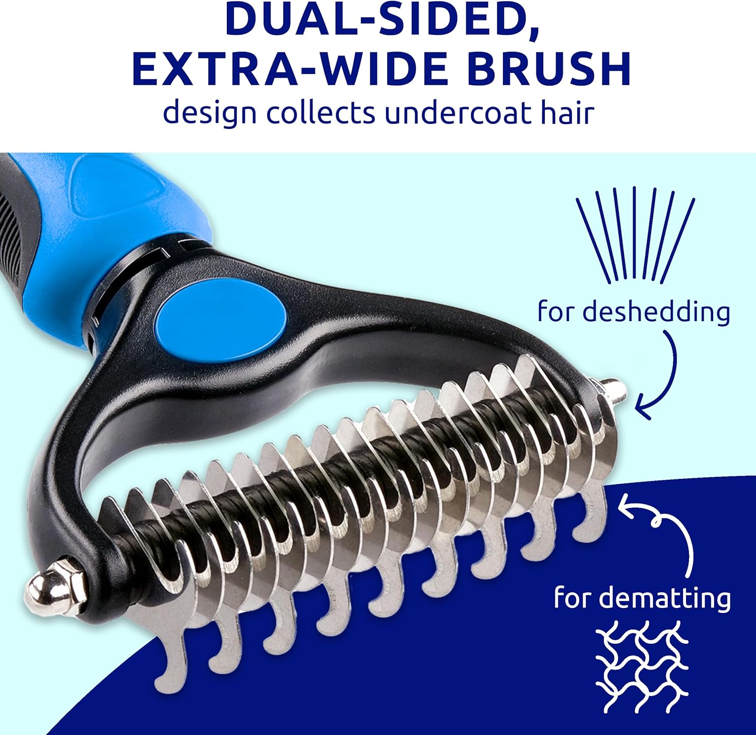 Pethod Deshedding Grooming Glove for Dogs & Cats – Gentle Hair Removal & Bathing Brush for Long & Short Fur